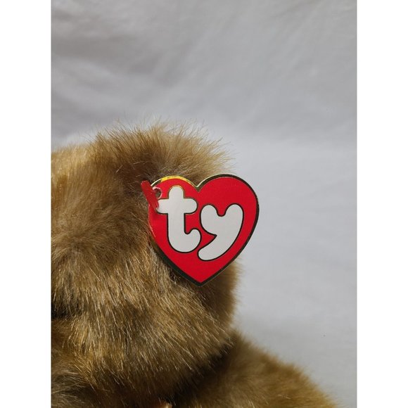 Vintage TY Beanie Baby Ginger 1996 Large Soft Plush Toy Teddy Bear with Tags - Picture 2 of 10